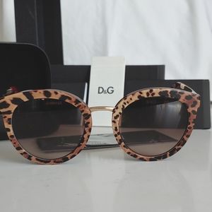 Dolce and Gabbana Cat Eye Sunglasses, Size Large